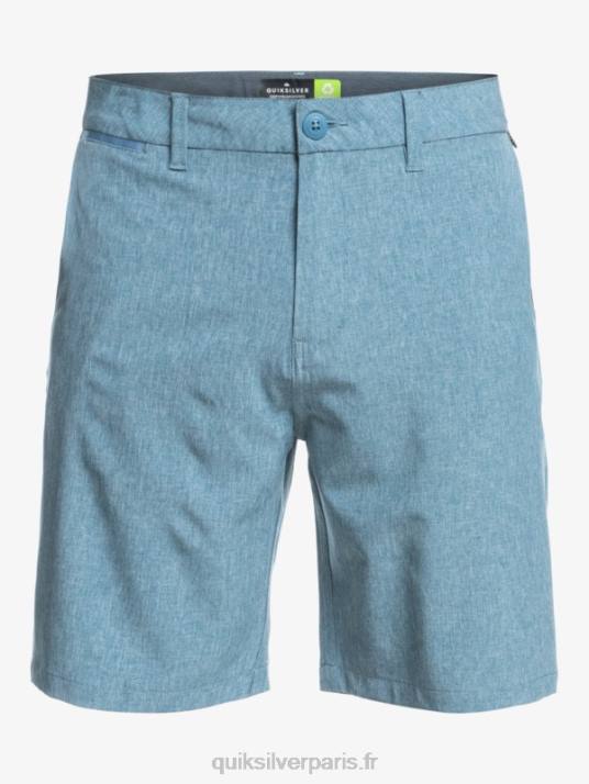 Hommes Quiksilver union heather amphibian 20 short hybride D6PT1586 capitaines bleu