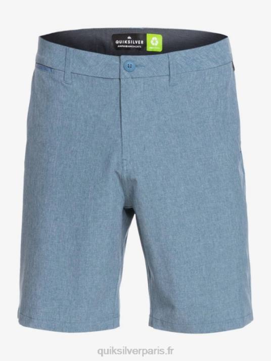 Hommes Quiksilver union heather amphibian 20 short hybride D6PT1586 capitaines bleu