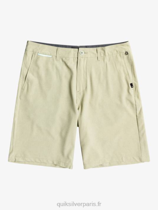 Hommes Quiksilver union heather amphibian 20 short hybride D6PT1587 sauge du désert