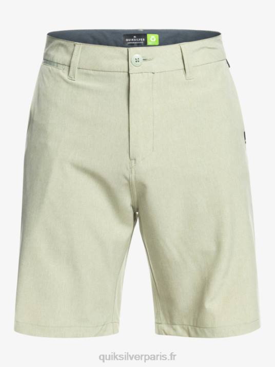 Hommes Quiksilver union heather amphibian 20 short hybride D6PT1587 sauge du désert
