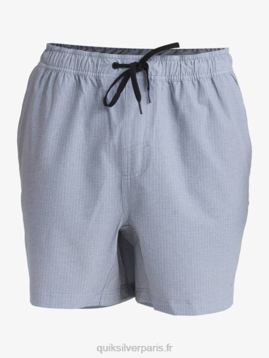 Hommes Quiksilver waterman after surf stretch 20 boardshort amphibie D6PT955 gris clair chiné