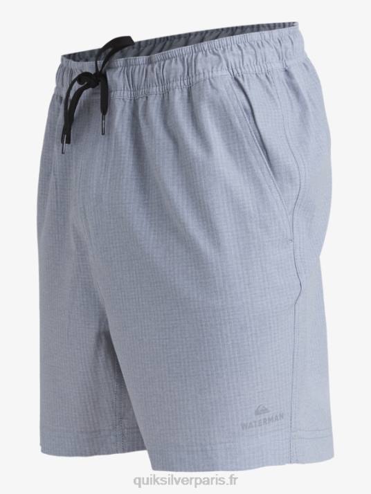 Hommes Quiksilver waterman after surf stretch 20 boardshort amphibie D6PT955 gris clair chiné
