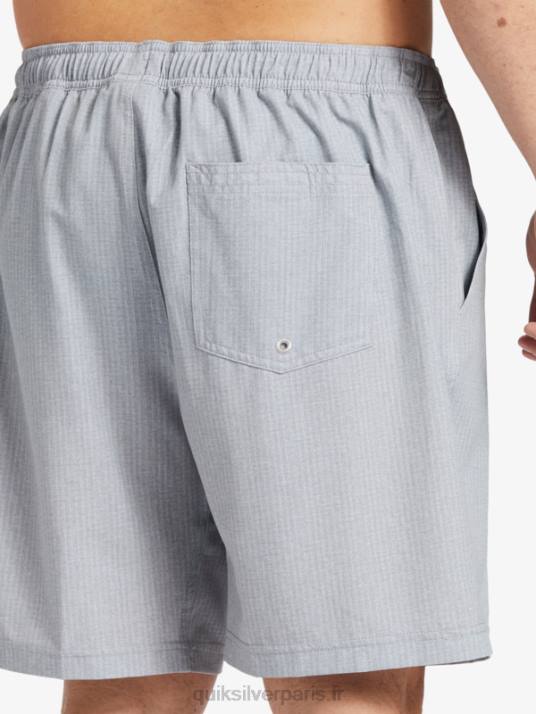 Hommes Quiksilver waterman after surf stretch 20 boardshort amphibie D6PT955 gris clair chiné