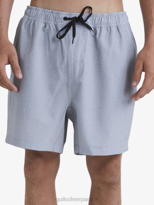 Hommes Quiksilver waterman after surf stretch 20 boardshort amphibie D6PT955 gris clair chiné