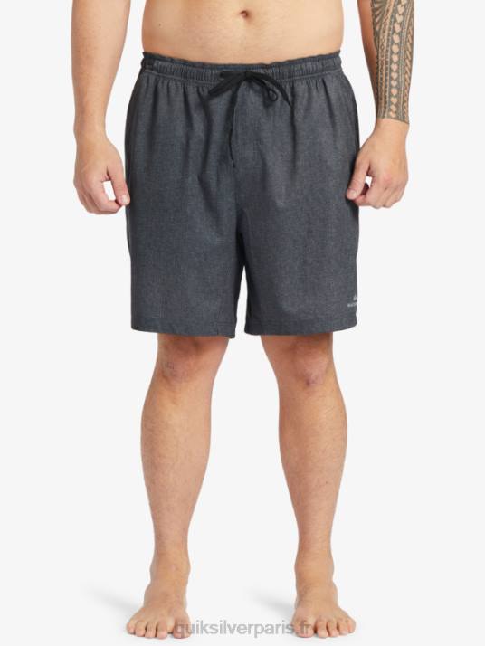 Hommes Quiksilver waterman after surf stretch 20 boardshort amphibie D6PT956 bruyère noire
