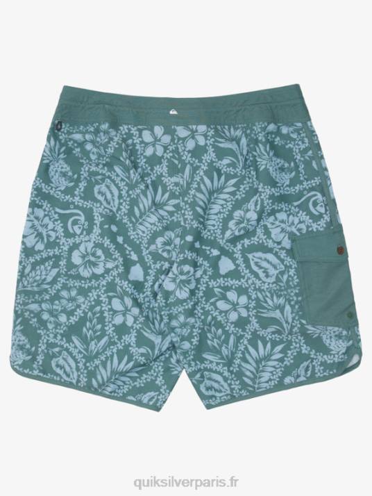 Hommes Quiksilver waterman arrival lei 20 boardshort festonné D6PT1418 lei d\'arrivée de pin fumé