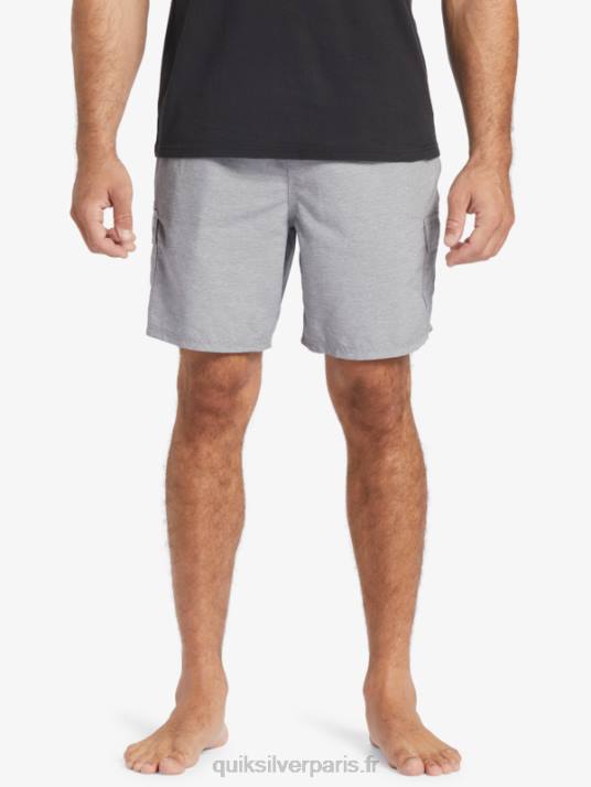 Hommes Quiksilver waterman balance 18 volées D6PT909 gris chiné