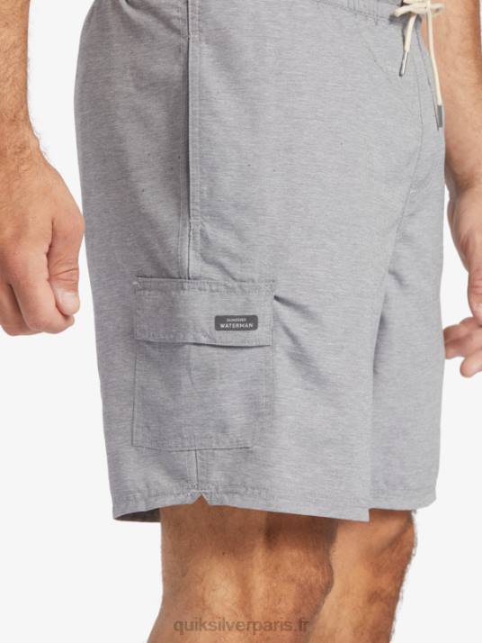 Hommes Quiksilver waterman balance 18 volées D6PT909 gris chiné