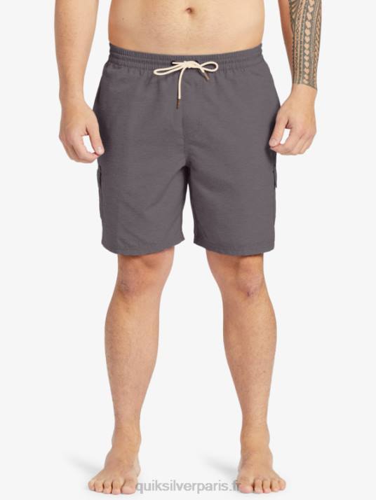 Hommes Quiksilver waterman balance 18 volées D6PT910 chiné gris foncé