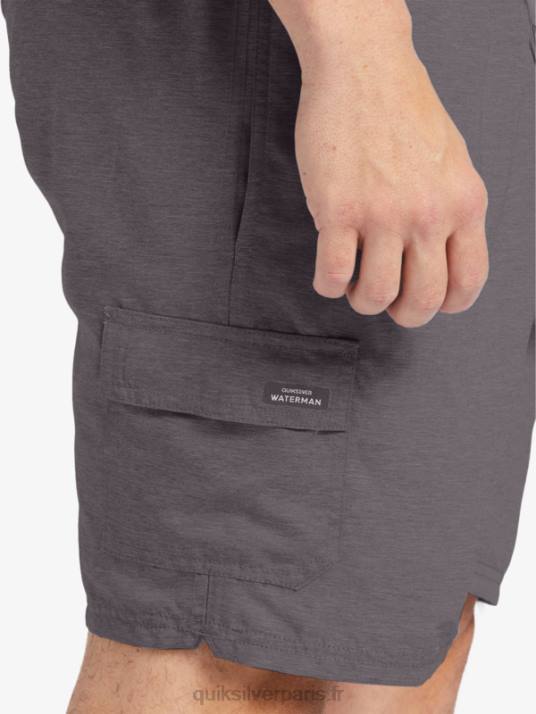 Hommes Quiksilver waterman balance 18 volées D6PT910 chiné gris foncé
