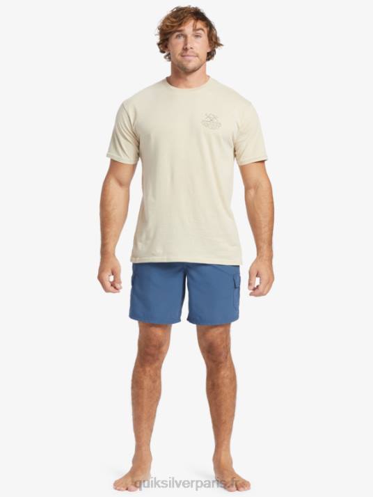 Hommes Quiksilver waterman balance 18 volées D6PT911 enseigne bleu chiné