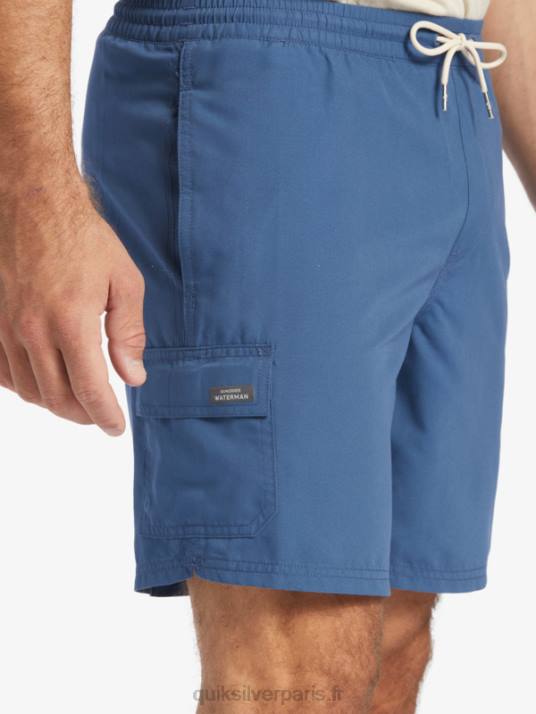 Hommes Quiksilver waterman balance 18 volées D6PT911 enseigne bleu chiné