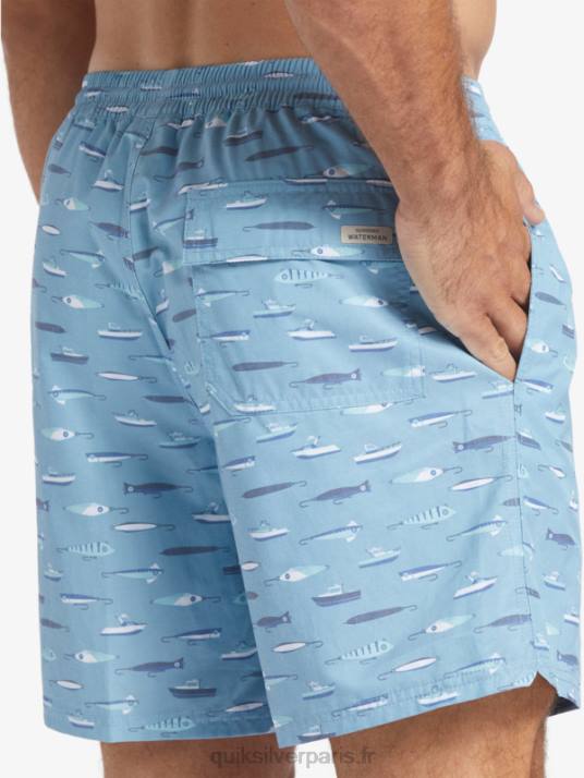 Hommes Quiksilver waterman drag semaine 17 volées D6PT544 semaine de drag bleu crépuscule