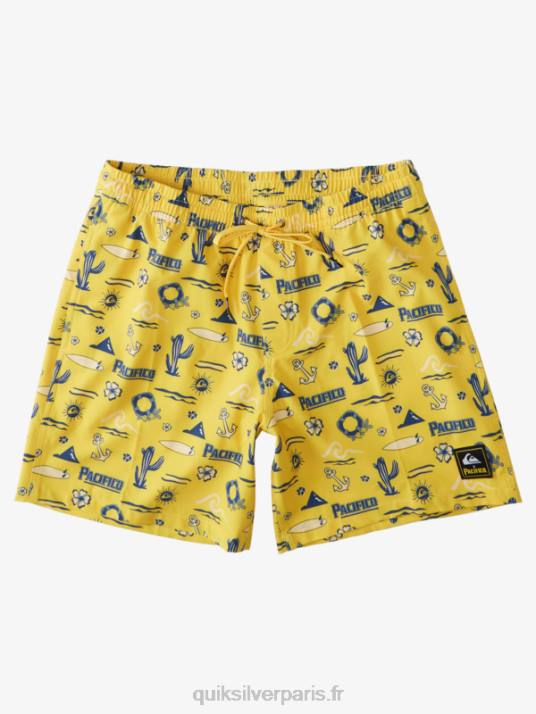 Hommes Quiksilver x Pacifico 17 volées D6PT1763 volley jaune pacifico quik