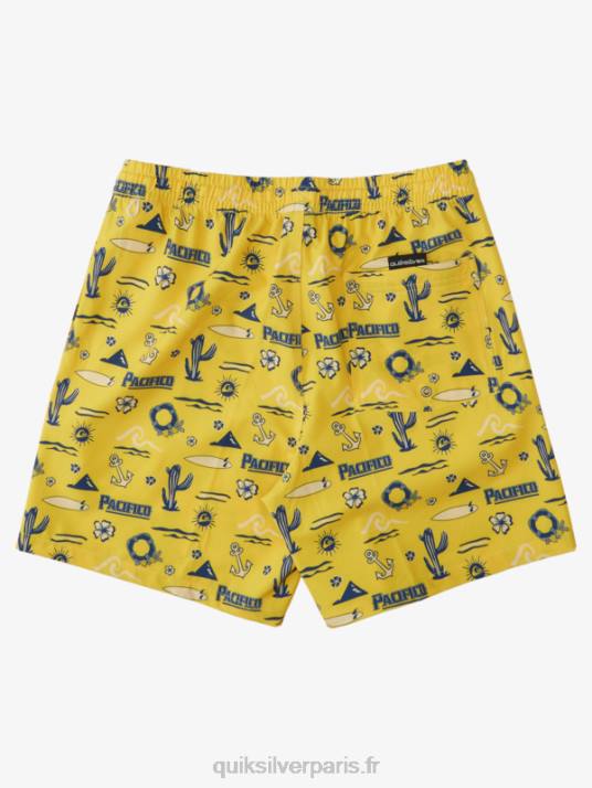 Hommes Quiksilver x Pacifico 17 volées D6PT1763 volley jaune pacifico quik