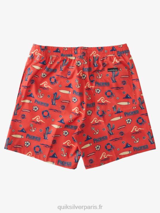Hommes Quiksilver x Pacifico 17 volées D6PT1764 volley quiksilver pacifico rouge