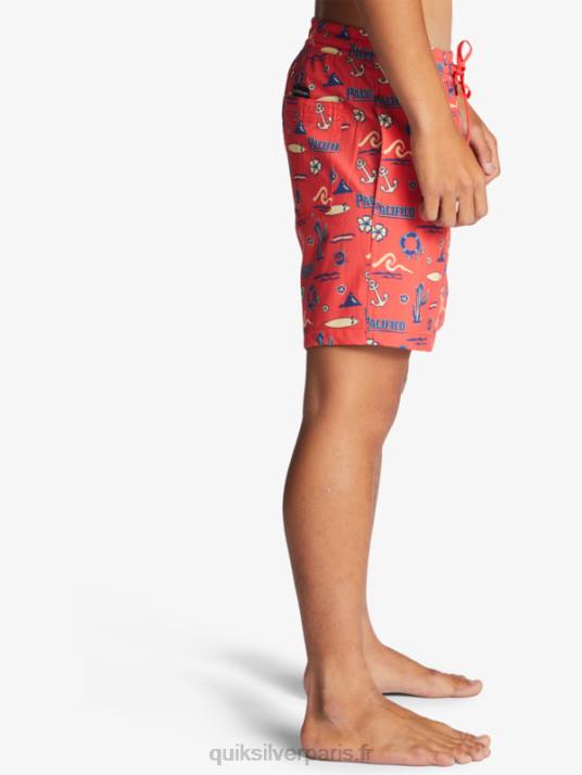 Hommes Quiksilver x Pacifico 17 volées D6PT1764 volley quiksilver pacifico rouge