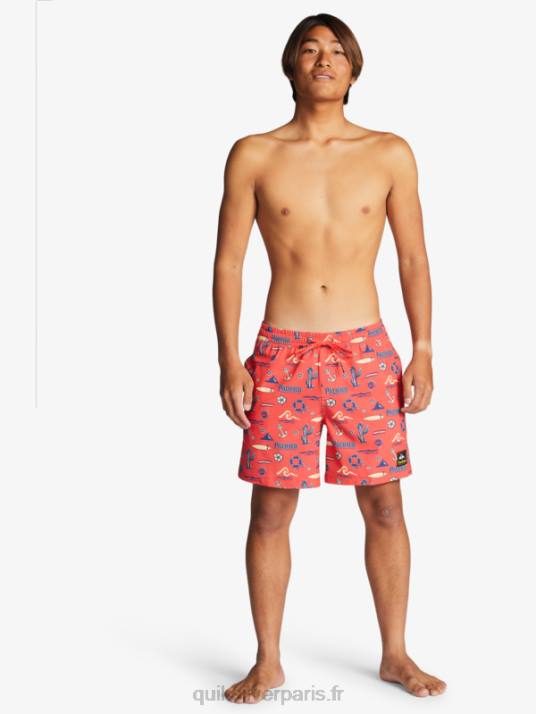 Hommes Quiksilver x Pacifico 17 volées D6PT1764 volley quiksilver pacifico rouge