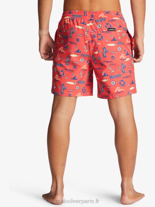 Hommes Quiksilver x Pacifico 17 volées D6PT1764 volley quiksilver pacifico rouge