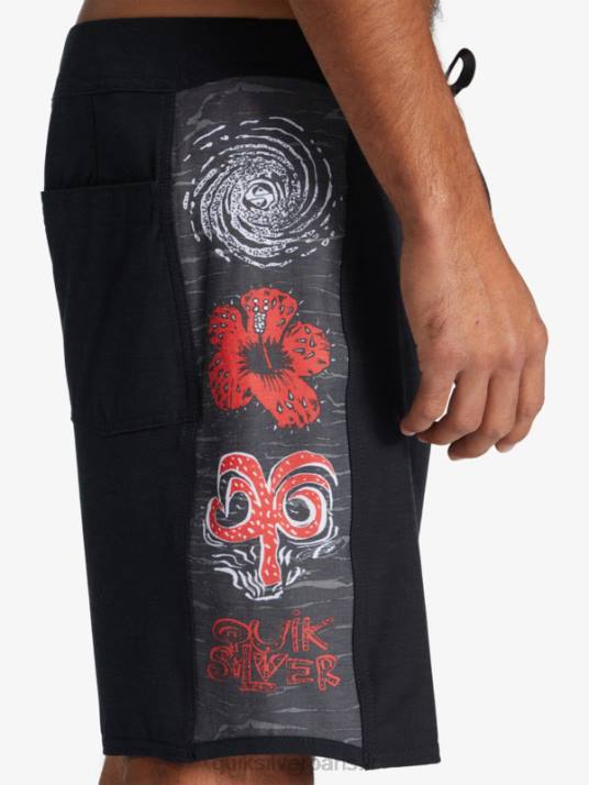 Hommes Quiksilver x Stranger choses originales arc 1986 18 boardshorts D6PT1786 la tête en bas