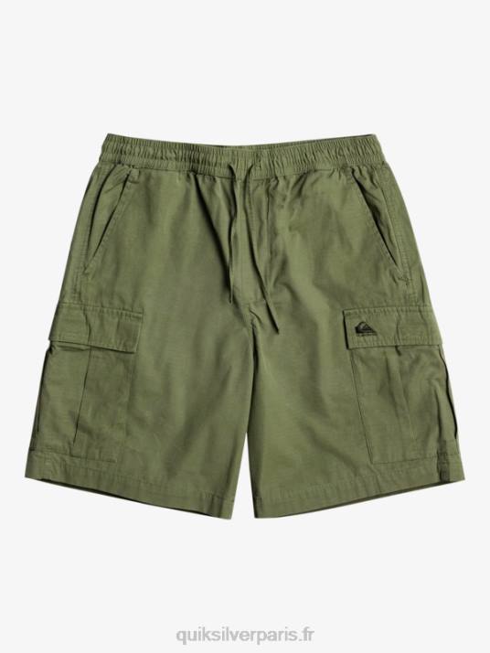 Hommes Quiksilver cargo taxer taille élastique 19 shorts D6PT1010 trèfle à quatre feuilles