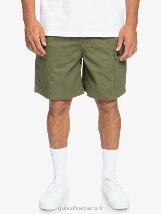 Hommes Quiksilver cargo taxer taille élastique 19 shorts D6PT1010 trèfle à quatre feuilles
