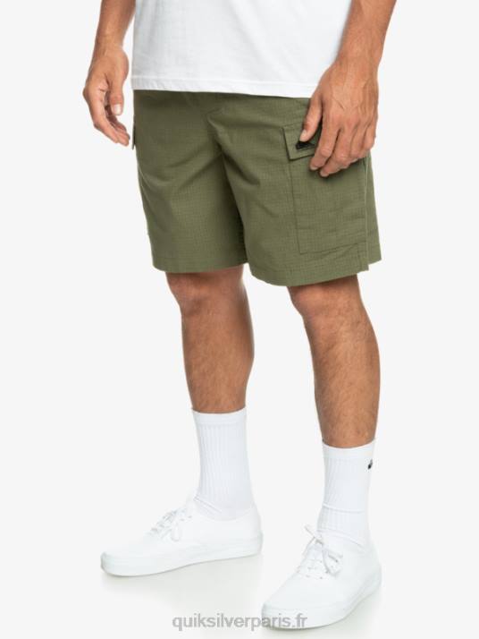 Hommes Quiksilver cargo taxer taille élastique 19 shorts D6PT1010 trèfle à quatre feuilles