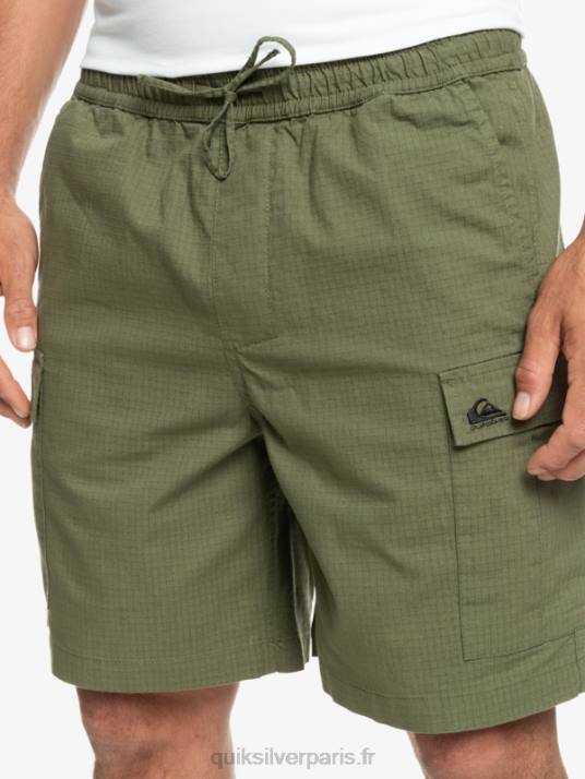Hommes Quiksilver cargo taxer taille élastique 19 shorts D6PT1010 trèfle à quatre feuilles