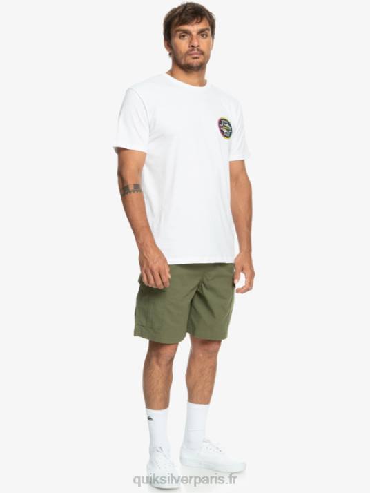 Hommes Quiksilver cargo taxer taille élastique 19 shorts D6PT1010 trèfle à quatre feuilles