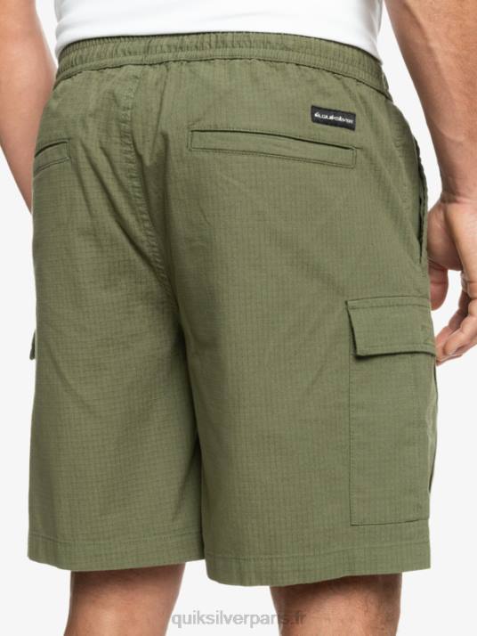 Hommes Quiksilver cargo taxer taille élastique 19 shorts D6PT1010 trèfle à quatre feuilles