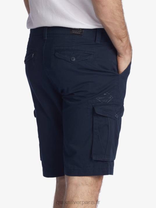 Hommes Quiksilver crucial battle 21 short cargo D6PT1524 blazer bleu marine