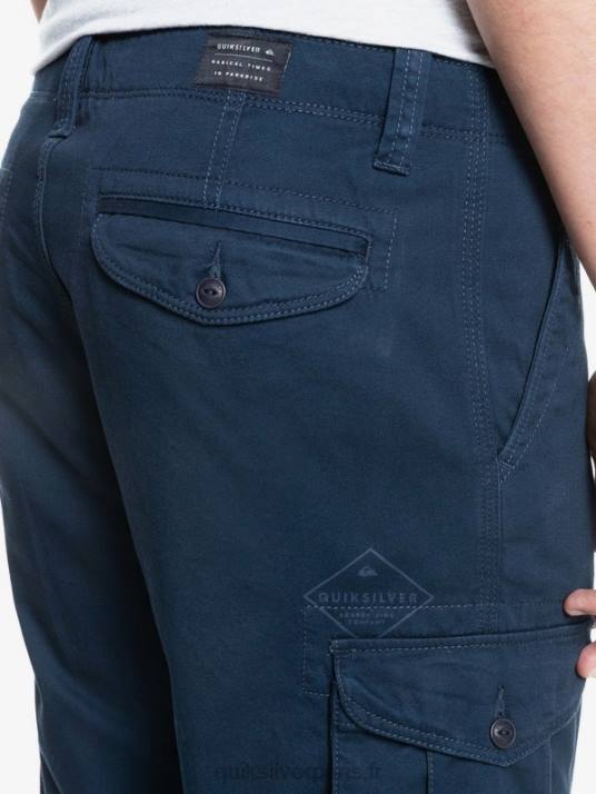 Hommes Quiksilver crucial battle 21 short cargo D6PT1524 blazer bleu marine