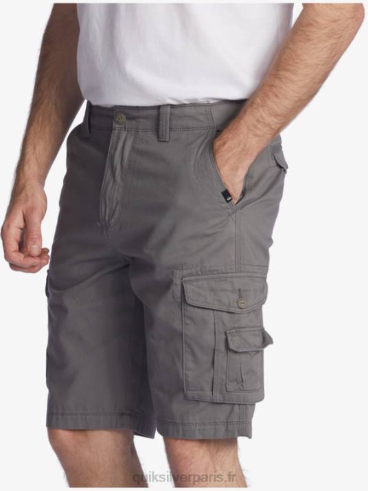 Hommes Quiksilver crucial battle 21 short cargo D6PT1525 ombre tranquille