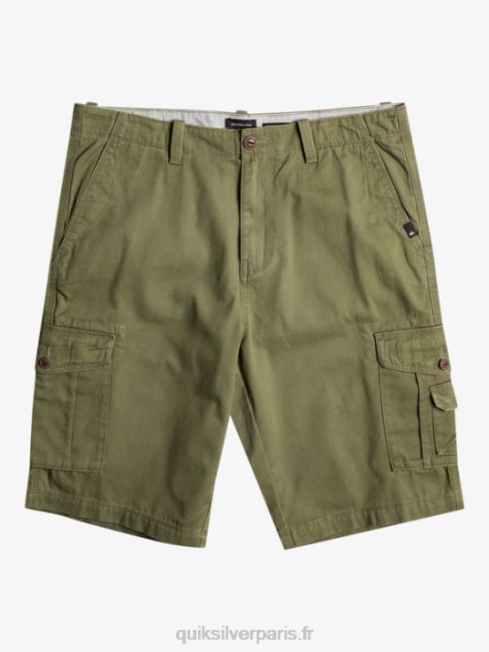 Hommes Quiksilver short cargo de combat crucial D6PT954 trèfle à quatre feuilles