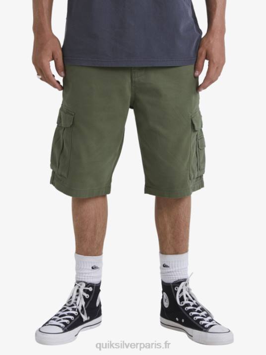 Hommes Quiksilver short cargo de combat crucial D6PT954 trèfle à quatre feuilles