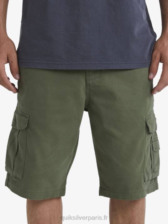 Hommes Quiksilver short cargo de combat crucial D6PT954 trèfle à quatre feuilles
