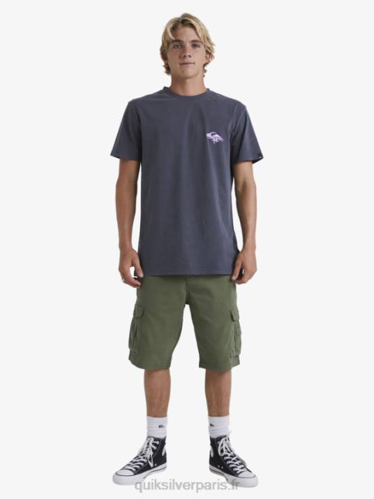 Hommes Quiksilver short cargo de combat crucial D6PT954 trèfle à quatre feuilles
