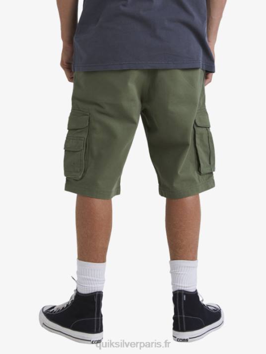 Hommes Quiksilver short cargo de combat crucial D6PT954 trèfle à quatre feuilles