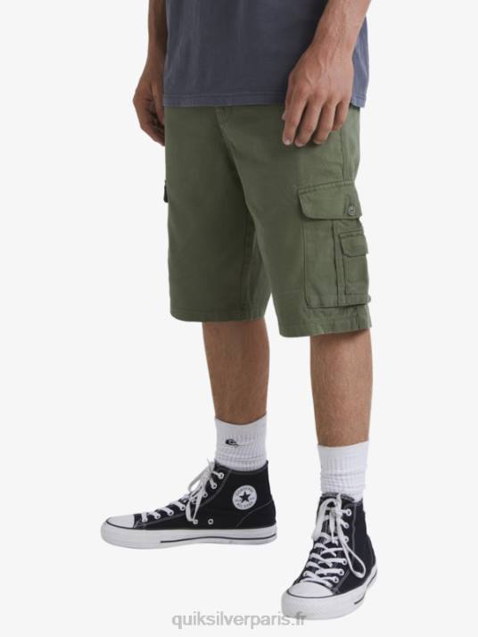 Hommes Quiksilver short cargo de combat crucial D6PT954 trèfle à quatre feuilles