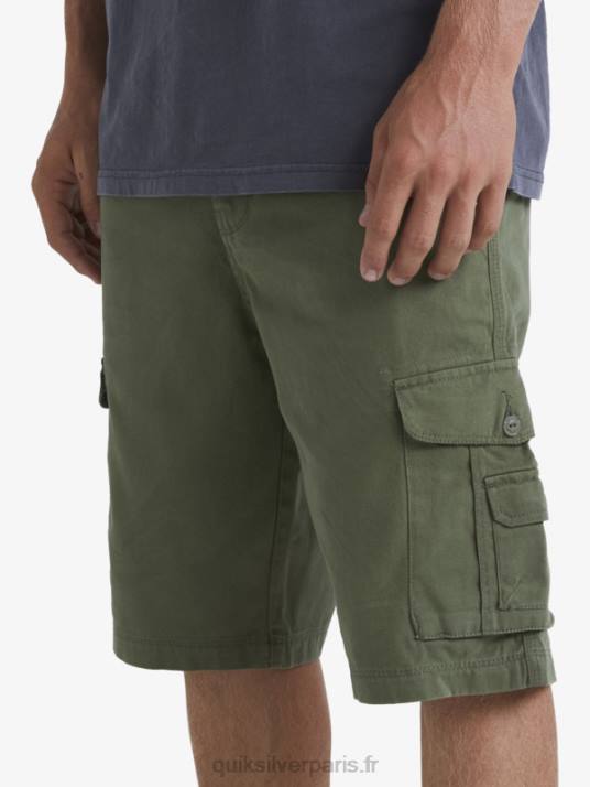 Hommes Quiksilver short cargo de combat crucial D6PT954 trèfle à quatre feuilles