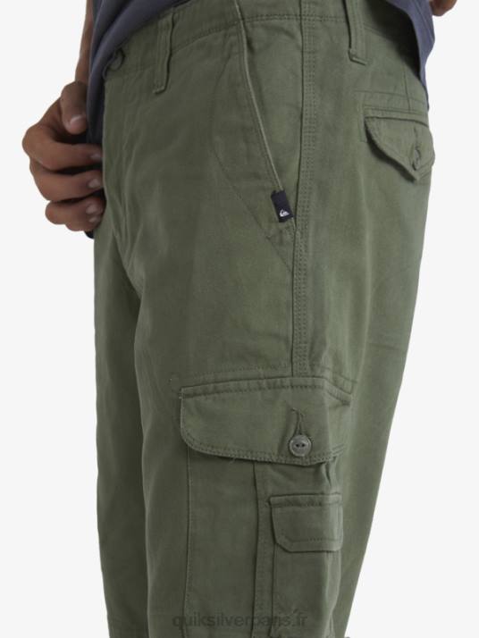 Hommes Quiksilver short cargo de combat crucial D6PT954 trèfle à quatre feuilles