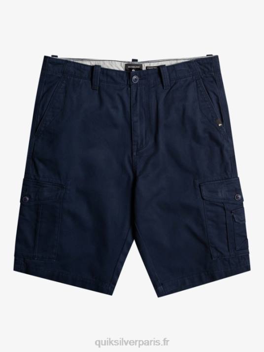 Hommes Quiksilver short cargo de combat crucial D6PT957 blazer bleu marine