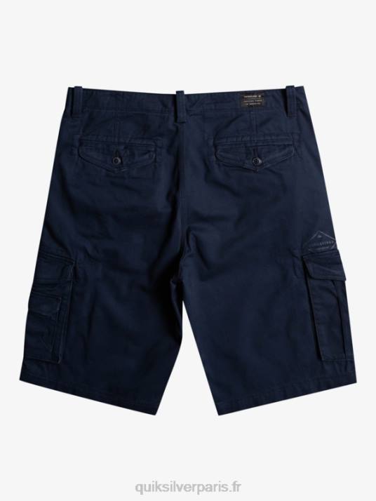 Hommes Quiksilver short cargo de combat crucial D6PT957 blazer bleu marine
