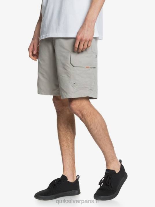 Hommes Quiksilver short cargo waterman maldive 20 D6PT1728 gris silex