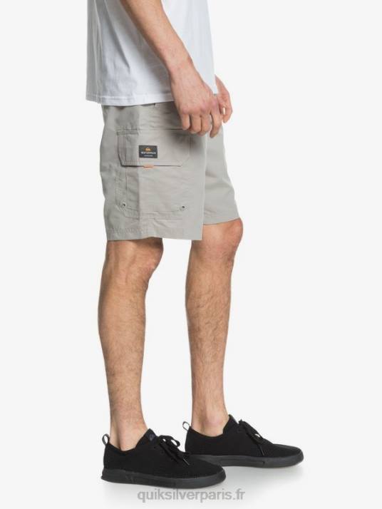 Hommes Quiksilver short cargo waterman maldive 20 D6PT1728 gris silex