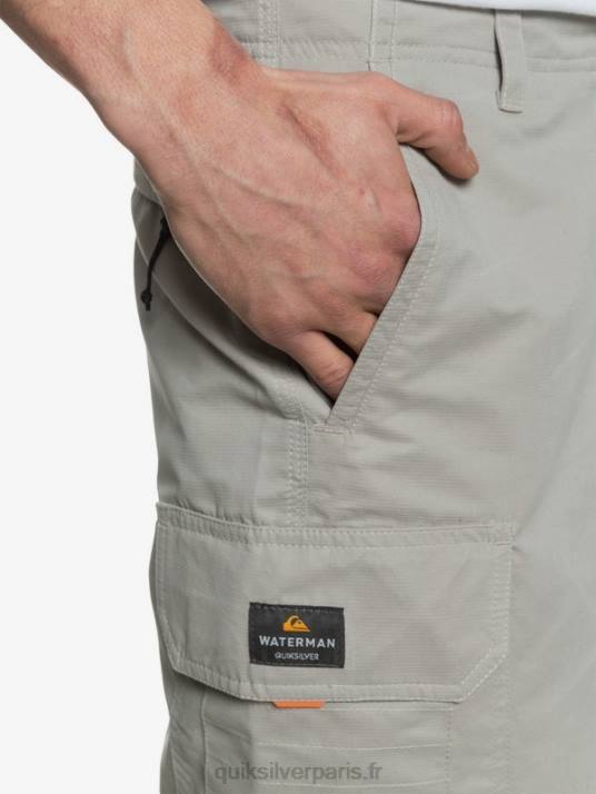 Hommes Quiksilver short cargo waterman maldive 20 D6PT1728 gris silex