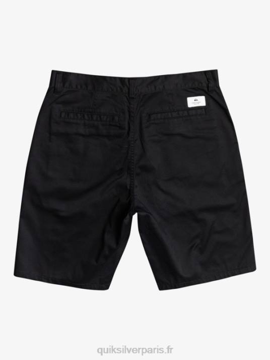 Hommes Quiksilver short chino écusson 21 D6PT1274 noir
