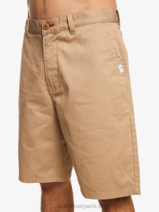 Hommes Quiksilver short chino écusson 21 D6PT1275 plage
