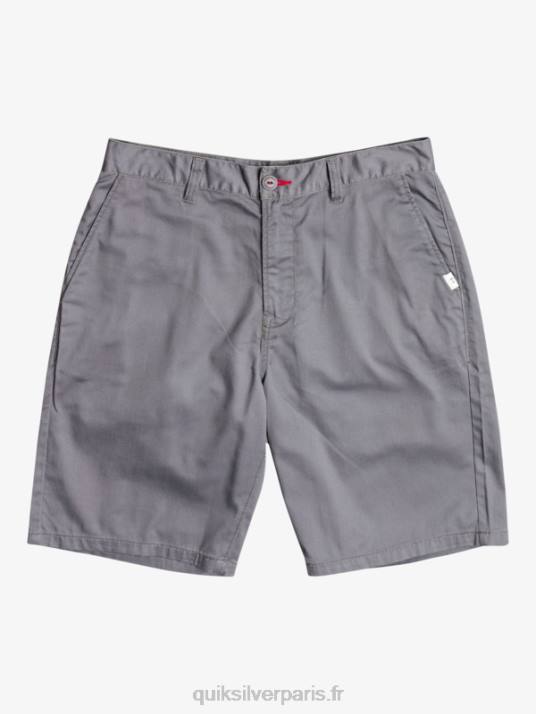 Hommes Quiksilver short chino écusson 21 D6PT1276 ombre tranquille