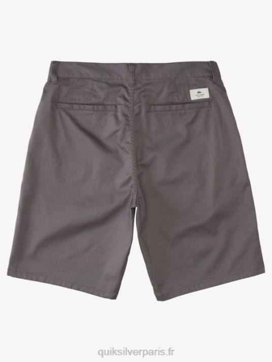 Hommes Quiksilver short chino écusson 21 D6PT1276 ombre tranquille